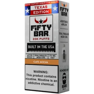 Mint Texas X Fifty Bar 20k Puffs Disposable Vape