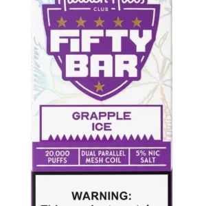 Grapple Ice Hidden Hills X Fifty Bar 20k Puffs Vape