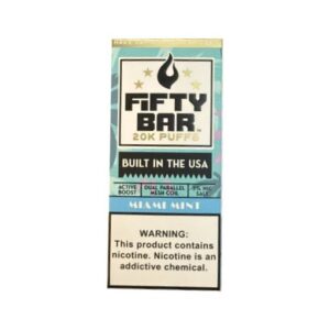 Miami Mint Fruitia X Fifty Bar 20K Puffs Disposable Vape