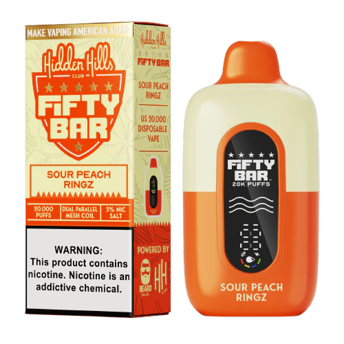 Sour Peach Ringz Hidden Hills X Fifty Bar