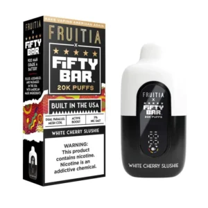White Cherry Slushie Fruitia X Fifty Bar
