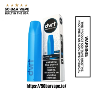 Blue Razz Ice Fifty Bar DVRT 2000 Puff