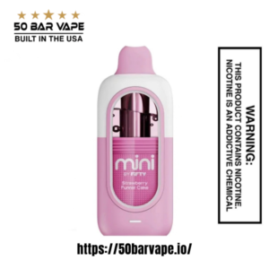 Strawberry Funel Cake Fifty Bar Mini 6500 Puff